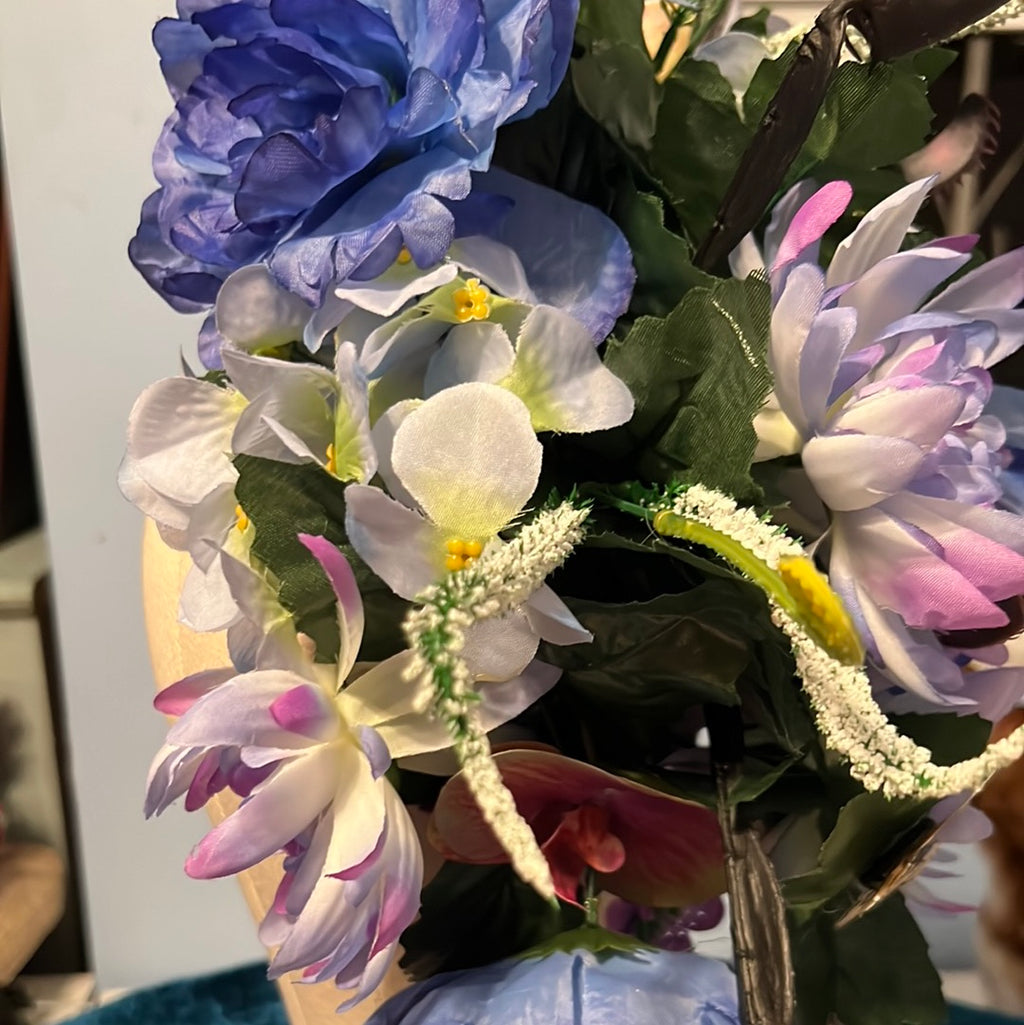 Blue Tropical Flower Crown