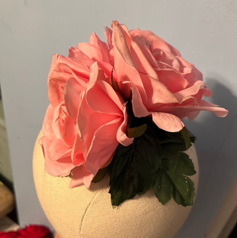 Pink Roses Hair Flower