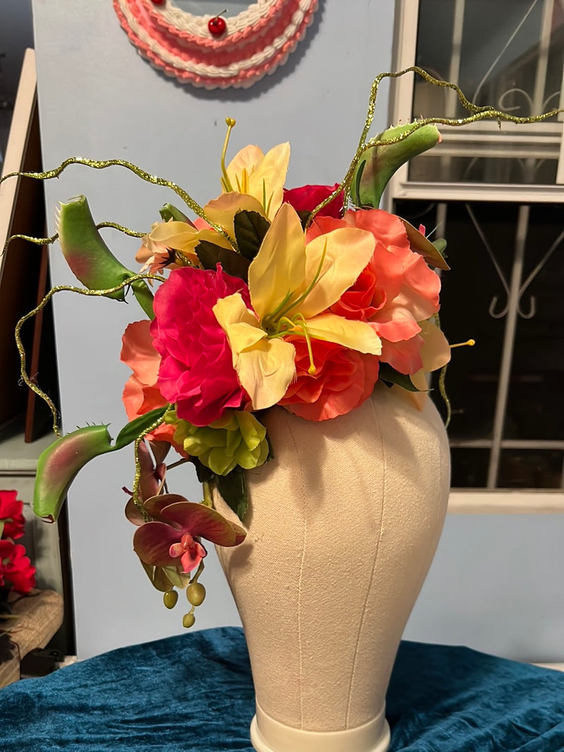 Orange Tropical flower crown