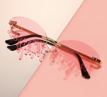 Pink A Boo Drip Sunglasses